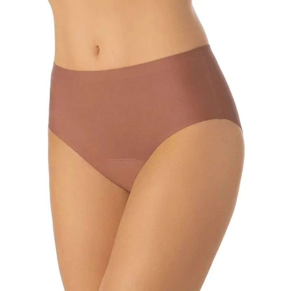 Le‎ Mystere Smooth Shape Leak Resistant Brief Mink Brown Size Small NWT